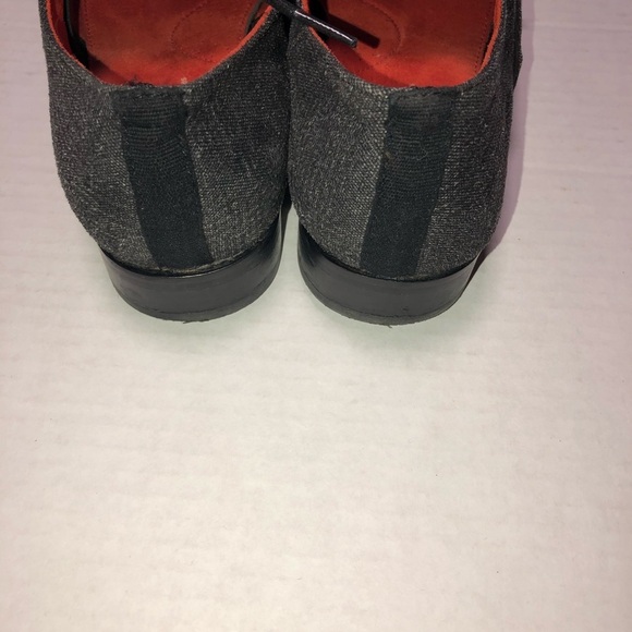 𝅺Womens toms Mocha Brogue black textile oxfords 8.5 - Picture 6 of 6